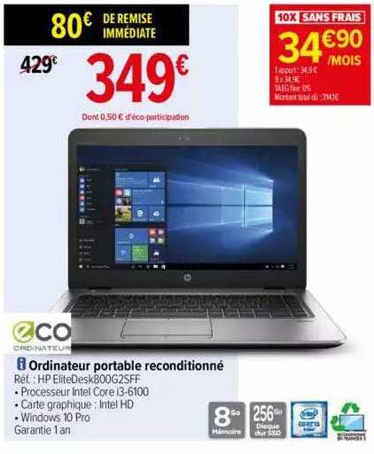 Ordinateur Portable Reconditionné Hp