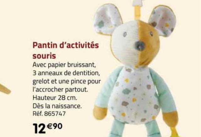 pantin d'activités souris