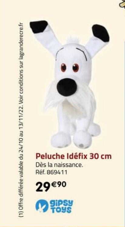 Peluche Idéfix 30 Cm Gipsy Toys