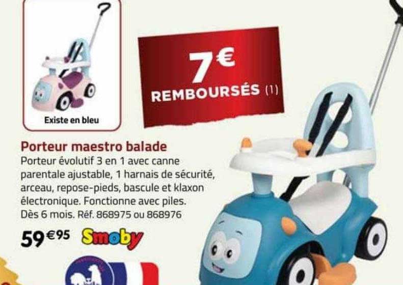 porteur maestro balade smoby