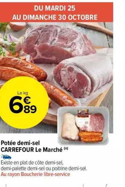 potée demi-sel carrefour le marché