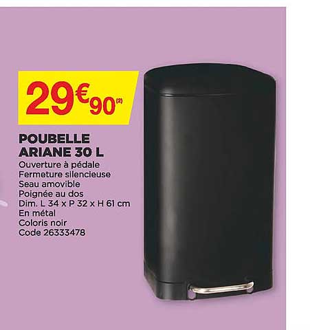 poubelle ariane 30l