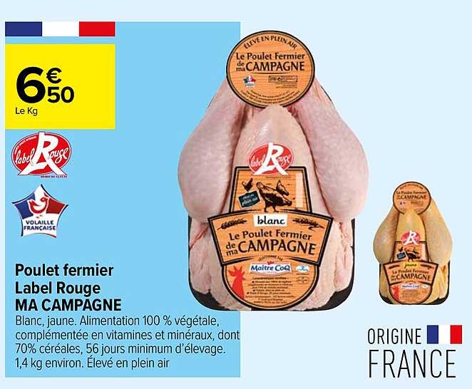 Poulet Fermier Label Rouge Ma Campagne