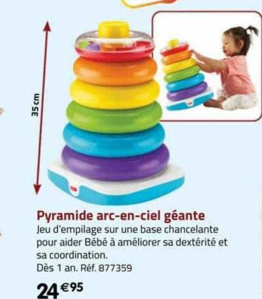 pyramide arc-en-ciel géante