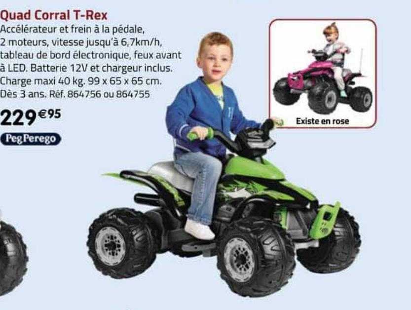 quad corral t-rex peg perego