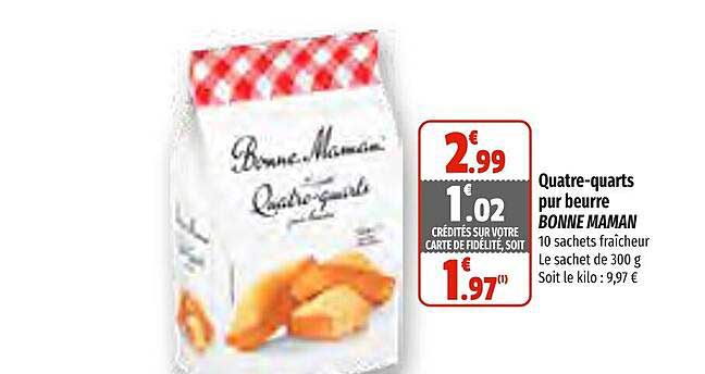 quatre-quarts pur beurre bonne maman