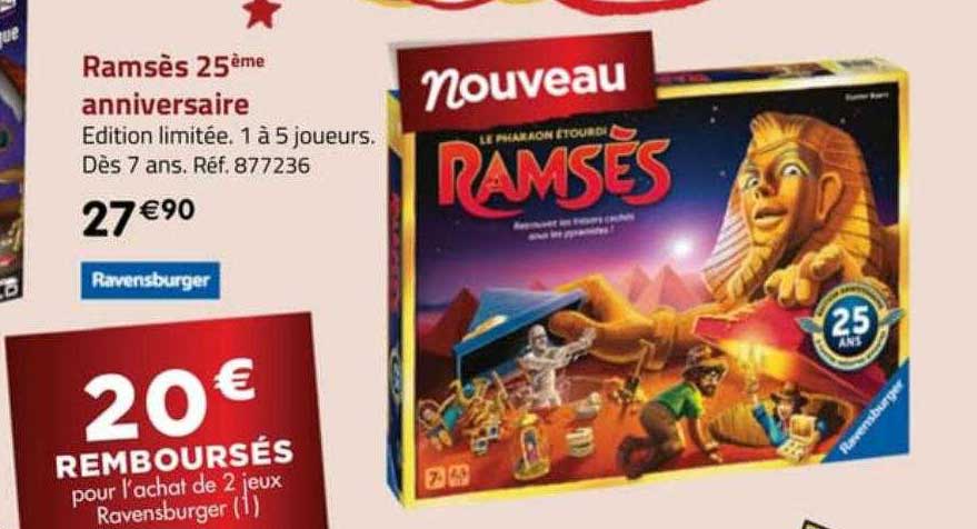 ramsès 25ème anniversaire ravensburger