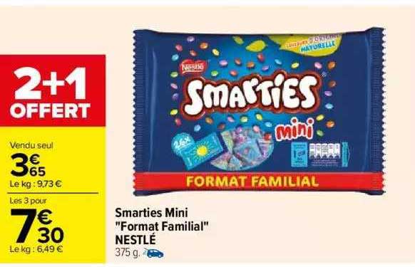 smarties mini "format familial" nestlé