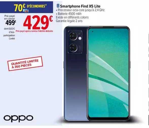 smartphone find x5 lite oppo