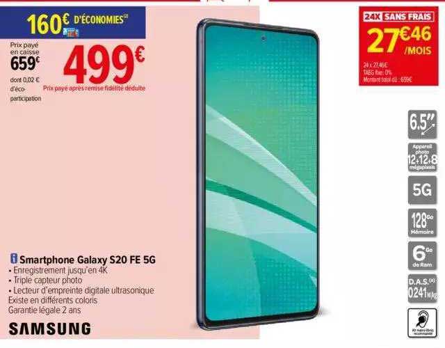 smartphone samsung galaxy s20 fe 5g