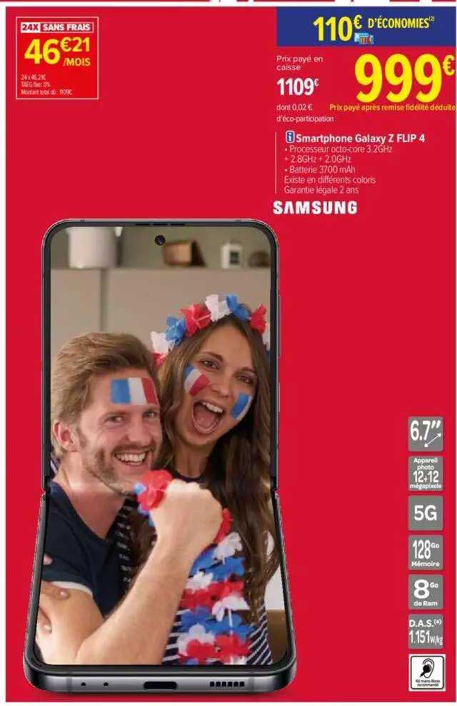 smartphone samsung galaxy z flip 4