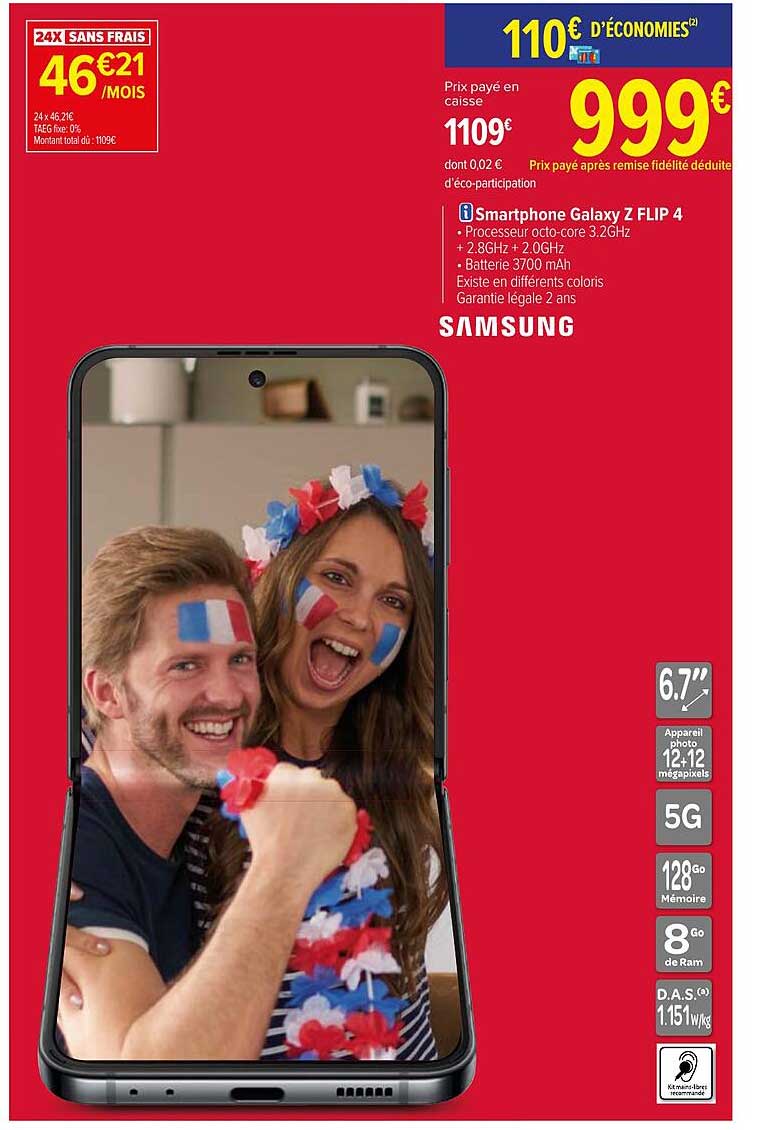 smartphone samsung galaxy z flip 4