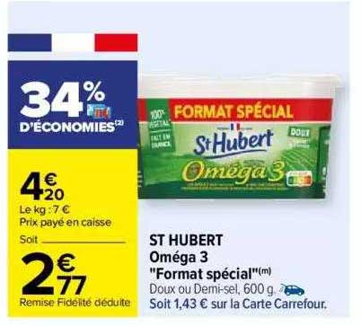 st hubert oméga 3 "format spécial"