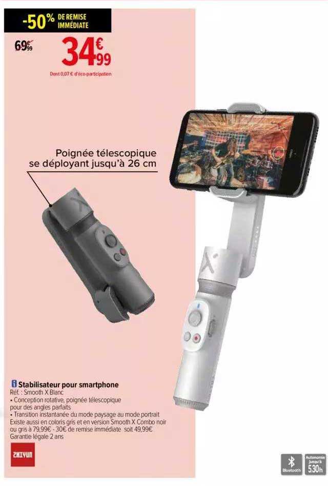 stabilisateur pour smartphone zmiyun