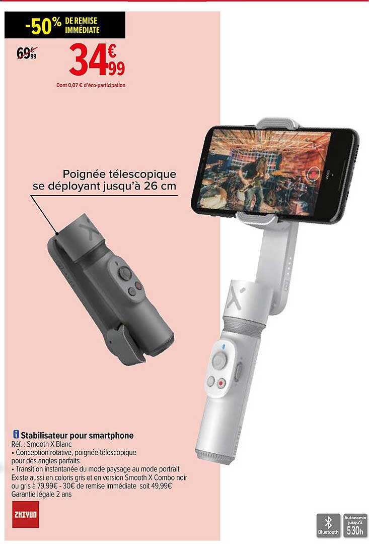 stabilisateur pour smartphone zmiyun