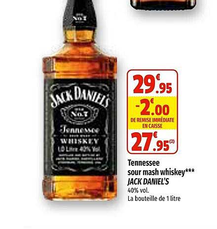 tennessee sour mash whiskey jack daniel's