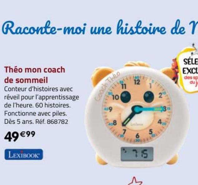 théo mon coach de sommeil lexibook