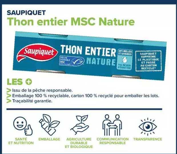 Thon Entier Msc Nature Saupiquet