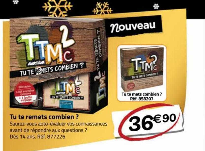 tu te remets combien ?