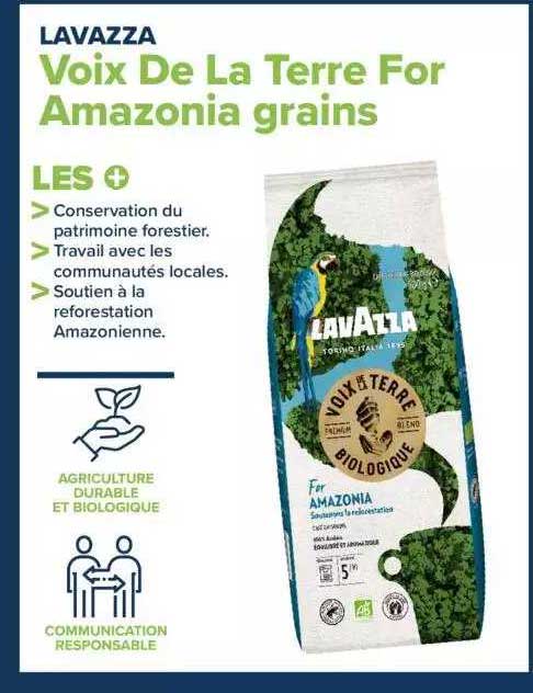 voix de la terre for amazonia grains lavazza