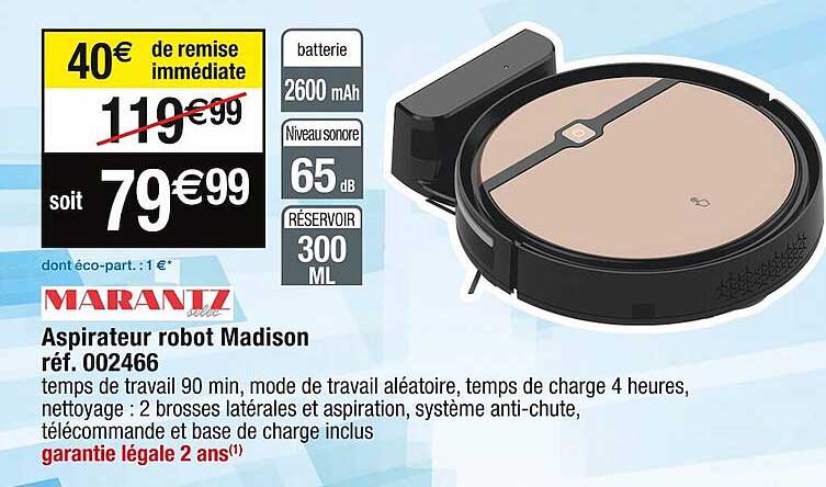 Aspirateur Robot Madison Marantz