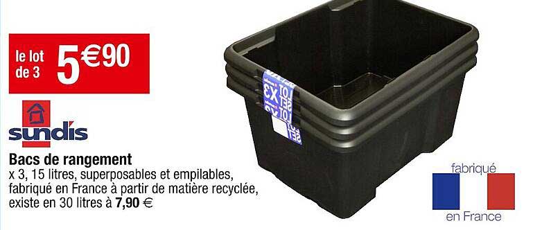 Bacs De Rangement Sundis