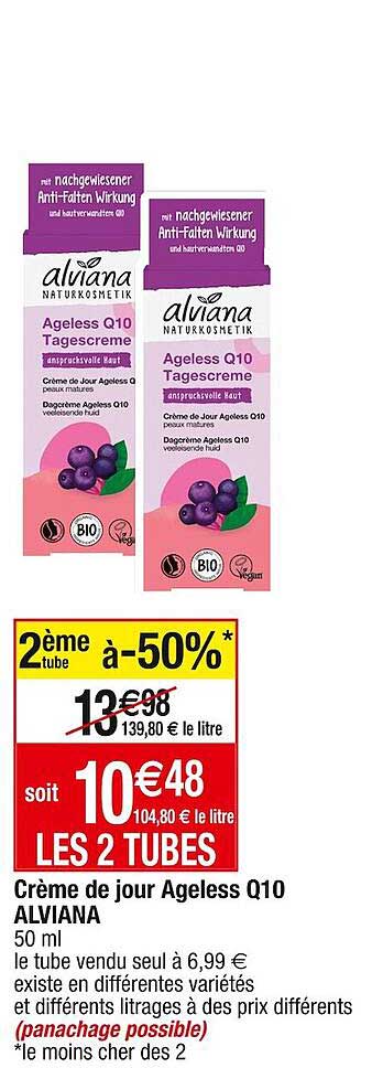 crème de jour ageless q10 alviana