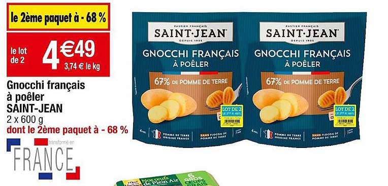 gnocchi français à poêler saint-jean