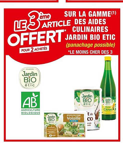 la gamme des aides culinaires jardin bio étic