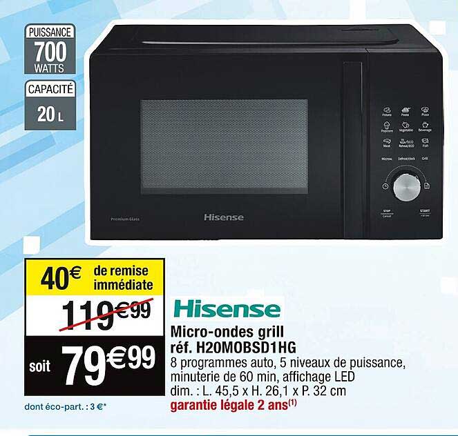 micro-ondes grill hisense