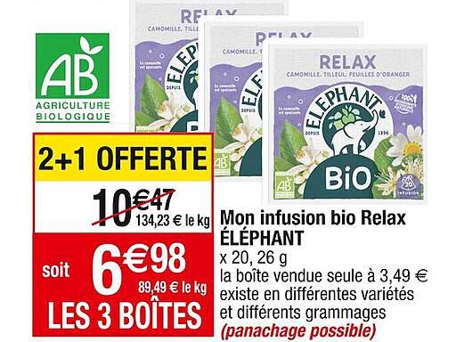 mon infusion bio relax éléphant