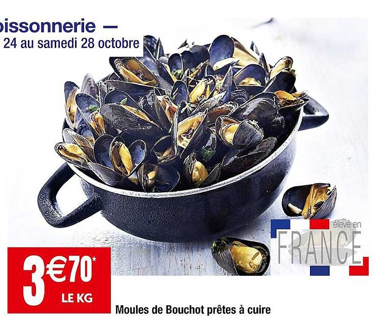 moules de bouchot prêtes à cuire