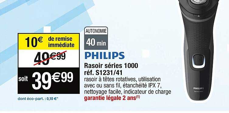 rasoir séries 1000 philips