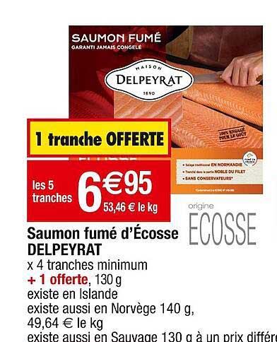 saumon fumé d'écosse delpeyrat