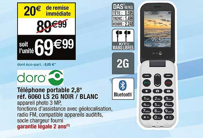 téléphone portable 2,8" doro