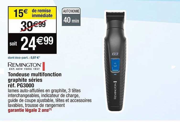 tondeuse multifonction graphite séries remington