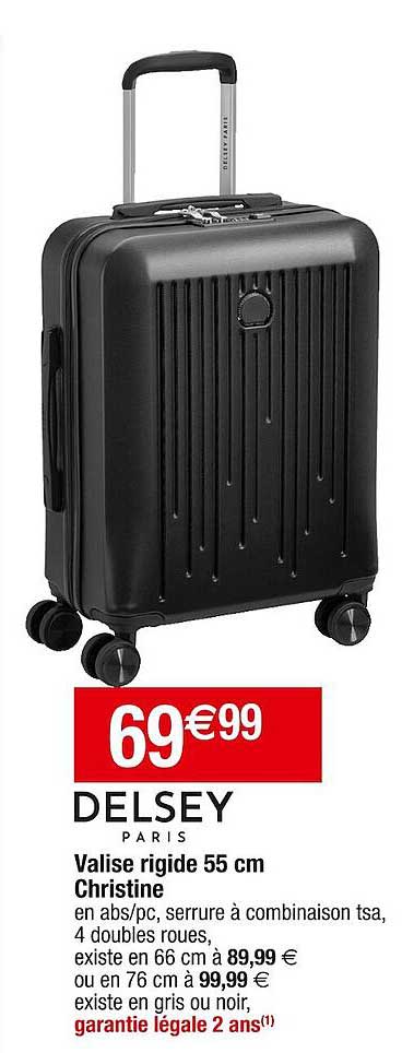 valise rigide 55 cm christine delsey paris