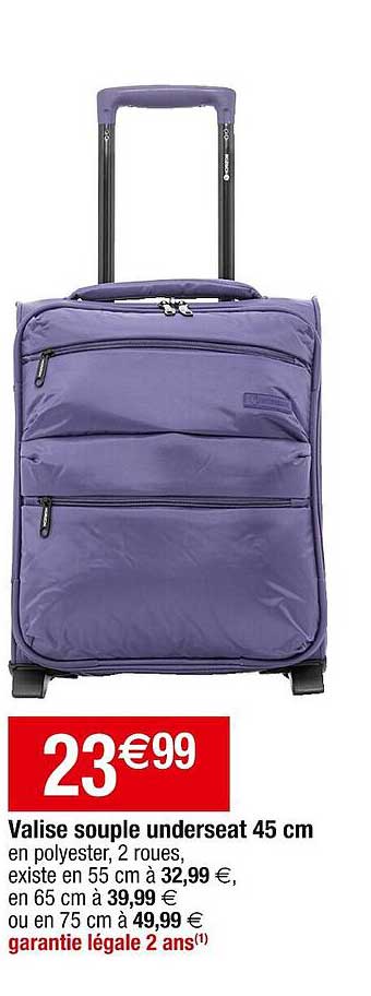 valise souple underseat 45 cm