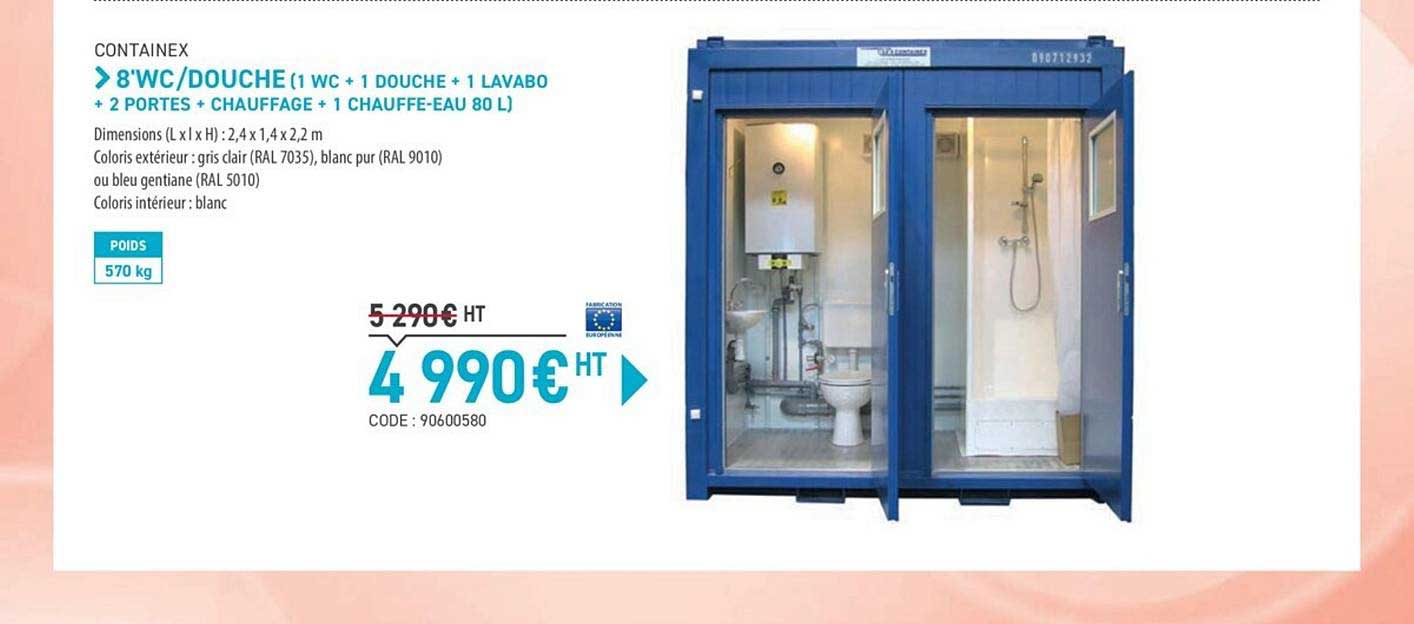 8'wc douche containex