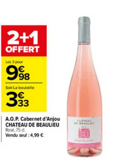 a.o.p. cabernet d'anjou château de beaulieu