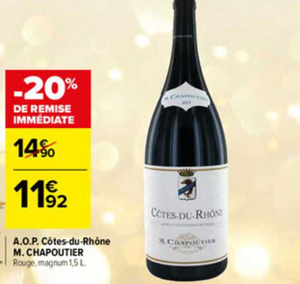 a.o.p. côtes-du-rhône m. chapoutier