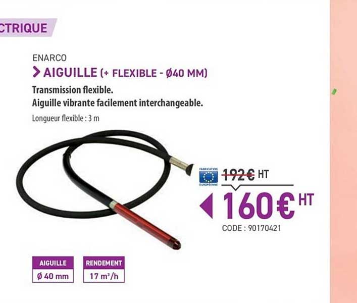 aiguille + flexible 40 mm enarco