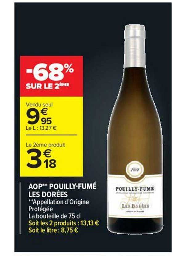 Aop Puilly Fumé Les Dorées -68% Sur Le 2ème