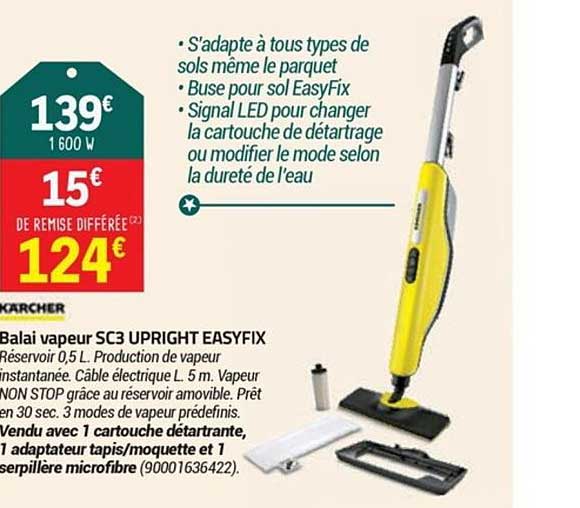 balai vapeur sc3 upright easyfix karcher