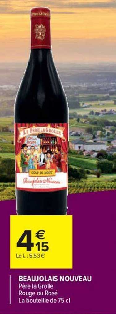 beaujolais nouveau père la grolle