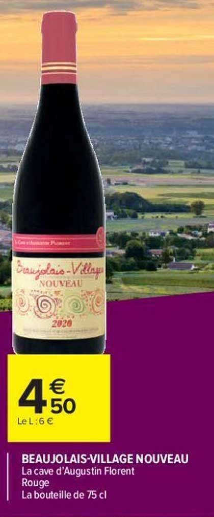 beaujolais village nouveau la cave d'augustin florent