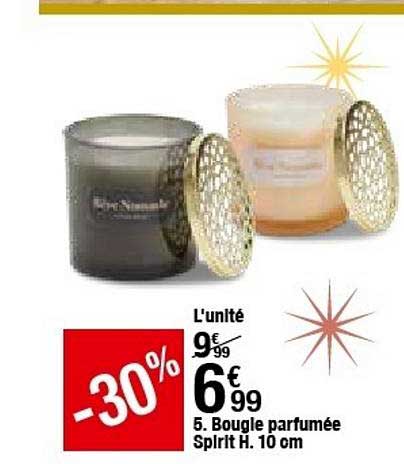 bougle parfumée spirit h.10 cm