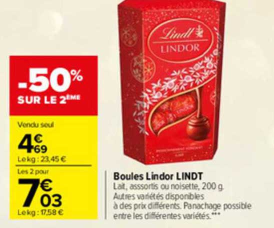 Boules Lindor Lindt