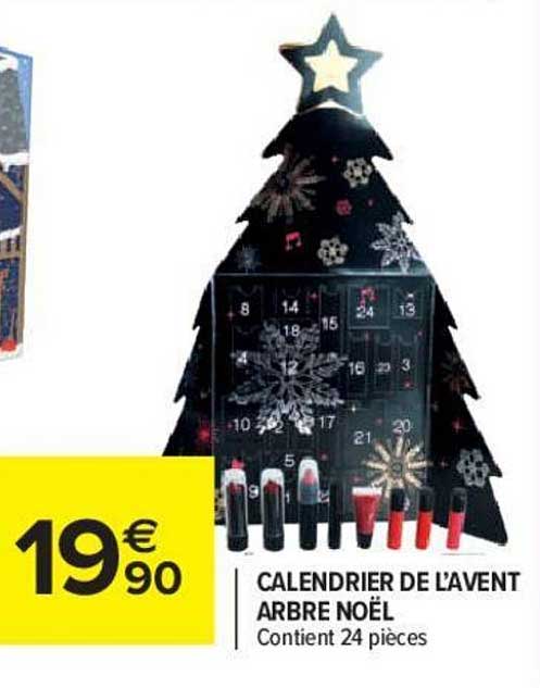 calendrier de l'avent arbre noël