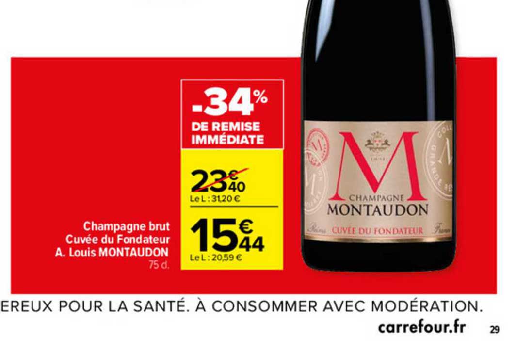 champagne brut cuvée du fondateur a. louis montaudon